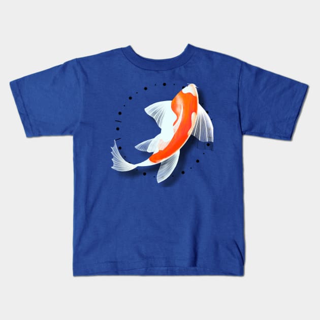Koi fish 3 Kids T-Shirt by Miruna Mares